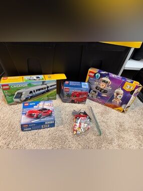 Lego Creator & City Sets with Red, White, Blue, Yellow, Black